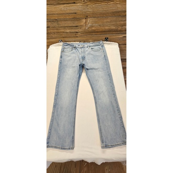 Levi's Other - Levis 527 Slim Bootcut Jeans Mens 36x30 Light Wash Blue Denim 05527-0462